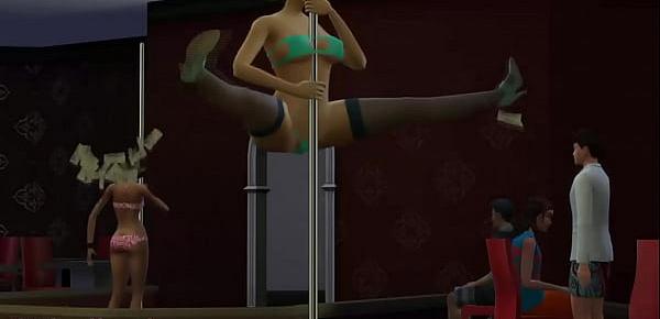  The sims 4 - Sex mods  Strip Club gameplay part 3